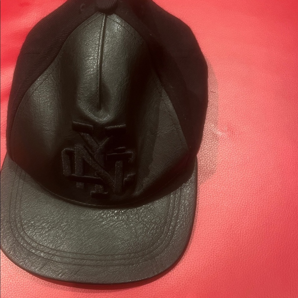 H&M Black Leather Cap